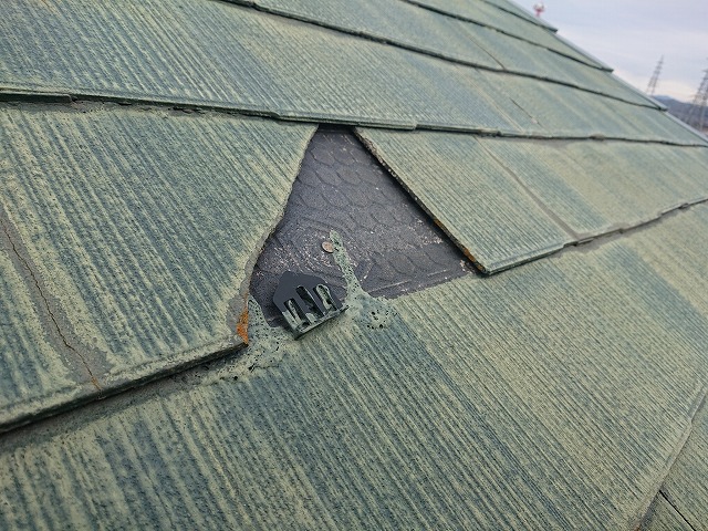 破損したカラーベスト